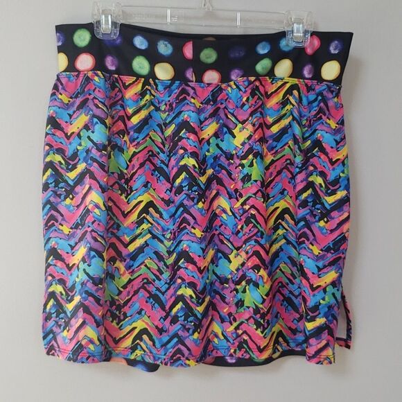 Skort Obsession Skirt Womens XL Tennis Golf Athletic Short Multicolored - Picture 2 of 8